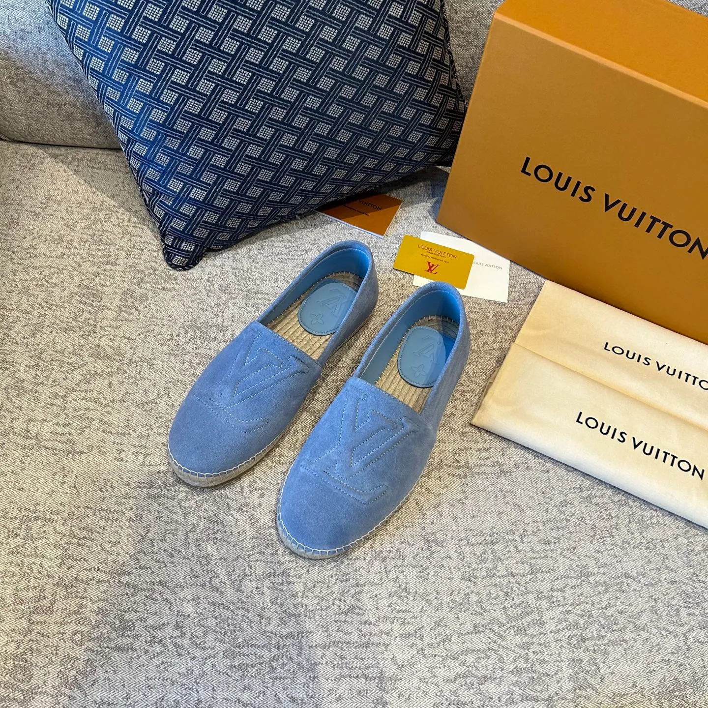 [L Family] Top P: 720💰-Size: 39-44 (customized at 38.45.46) L Family Freesstyle Men's Fisherman Shoes. 2026 Overseas🎆🎆[Spring and Summer New Style: Lv Fisherman Shoes] Material: calf suede, cowhide𥚃, rubber injection process, hemp rope with rubber outsole.